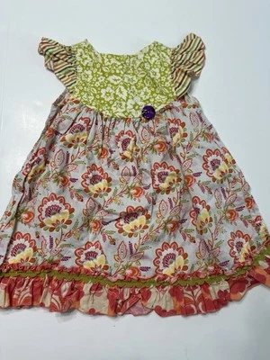 Vestido Floral Matilda Jane Platino Talla 2 Púrpura Rojo Foto 1 de 3