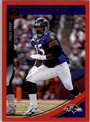 2018 Donruss Press Proof Red #27 Jonathan Ogden - FB - Image 1 of 2