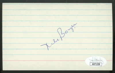 Ken Boyer Signed Autographed Index Card JSA - Image 1 of 4