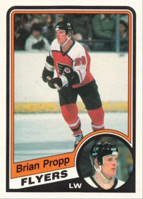 1984-85 O-Pee-Chee Hockey Brian Propp Philadelphia Flyers #166 - Image 1 of 2