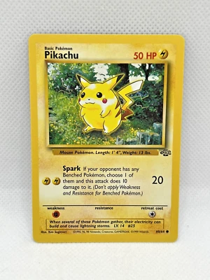 Pikachu Pokemon Card Jungle Set Near Mint Condition 60/64 1st Gen - Image 1 of 2