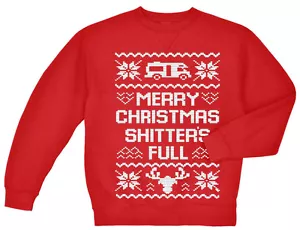 Feo Navidad Suéter Regalo para Hombre Divertido Sudadera Feliz Navidad Brillos Completos - Imagen 1 de 1