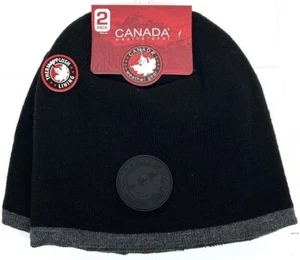 Neu mit Etikett 2er-Pack Canada Weather Gear Strickmütze Beanie Thermo Plüschfutter grau getrimmt - Bild 1 von 4