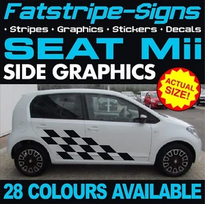 passend für SEAT Mii GRAFIKSTREIFEN AUFKLEBER AUFKLEBER 1.0 SPORT VINYL STADTAUTO - Bild 1 von 2