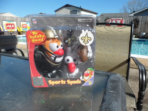 Mr. Potato Head 2010 New Orleans Saints NFL Sports Spuds 10 Pieces NIB Cover