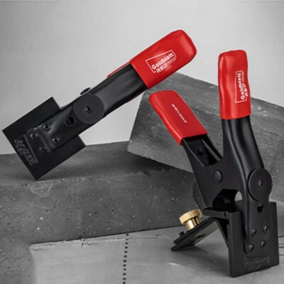 Goldblatt RED JAG Clamp 1 Pair XL Mason Line Clamp Adjustable Brick Laying Tools - Image 1 of 4