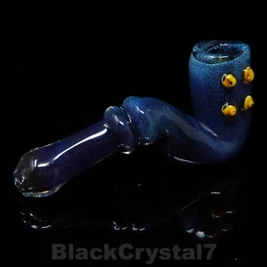 5,5" Handgefertigte Dicke 4 Punkte Nachtblau Sherlock Tabak Rauchen Schale Glas Pfeifen - Bild 1 von 5