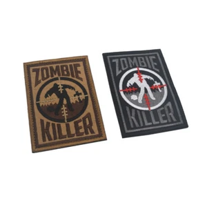 Embroidered KILLER Military Airsoft Hook Loop Patch Backing Fastener Badge - Picture 1 of 9