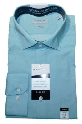 Perry Ellis Portfolio Slim Fit Comfort Collar Dress Shirt 17-17 1/2 34/35 - Image 1 of 3
