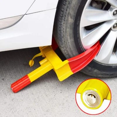 Parkkralle Radkralle Schloss inkl. Schlüssel Verwendbar für Auto Wohnmobil Räder - Bild 1 von 4