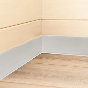 PVC Wall Base Baseboard Molding Trim Flexible with Peel and Stick Adhesive Back - Picture 1 of 16