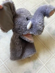 Juguete de peluche gris marioneta de mano elefante aurora - Imagen 1 de 5
