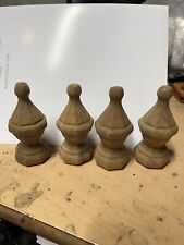 4 Vintage or Antique Oak Finial 4" Tall
