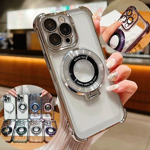 Coque Luxe Anneau Rotatif Magnétique pour iPhone 13-15 Pro Max | Style KATHY TECH - Photo 1 sur 6