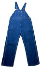 Big Smith Vintage Men's Classic Blue Jean Carpenter Overalls 100% Cotton 40 X 32