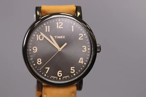 Timex Men s Expedition Scout Brown Leather Strap Watch T2N677 - Picture 1 of 6