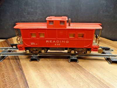 American Flyer S Gauge 36' Reading 630 Illuminated Cupula Caboose w/ Chimney - Image 1 of 4