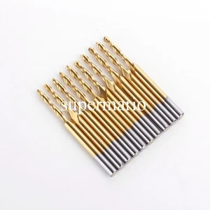 1x 1/8"" Carburo Recubierto de Titanio CNC Dos Doble Flauta Broca Nariz 2mm x12mm - Imagen 1 de 3