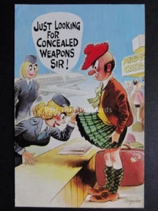 Taylor: Bamforth Comic PC Flughafen Zoll & Kilt AUF DER SUCHE NACH VERSTECKTEN WAFFEN - Bild 1 von 2