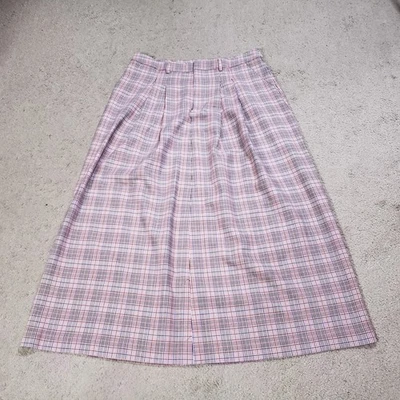 Falda Anthropologie Maeve para mujer talla 16 plisada fluida bolsillos a cuadros Avery PERSONALIZADA Foto 1 de 4