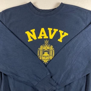 US Navy Midshipmen Sweatshirt Erwachsene Medium blau Rundhals Spellout Pullover NCAA - Bild 1 von 10