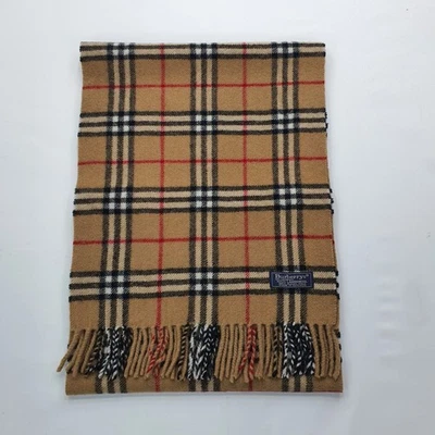 Genuine Burberry Lambswool scarf  size 168 cm very good condition Foto 1 de 4