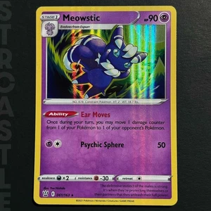 Juego de cartas coleccionables Pokémon Meowstic #061/163 Holo raros estilos de batalla BST EN - Imagen 1 de 2