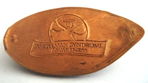 Angelman Syndrome Awareness - OP initials -- elongated copper penny - Picture 1 of 1