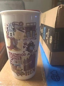 2018 Disney Parks Hollywood Studios Starbucks Ceramic Travel Tumbler FREE SHIP - Picture 1 of 8