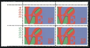 US - 1973 Love Issue 8c - SC# 1475  Block of 4 Mint NH OG - Picture 1 of 2