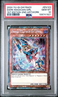 2024 Yu-gi-oh! Dark Magician Girl 2nd Art RA03-EN123 PSA 10 Gem Mint - Image 1 of 2