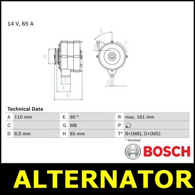 Генератор переменного тока подходит для AUDI 100 80 COUPE Opt1/2 4A 89 8C 1.6 1.8 2.0 0324306890 - Изображение 1 из 3