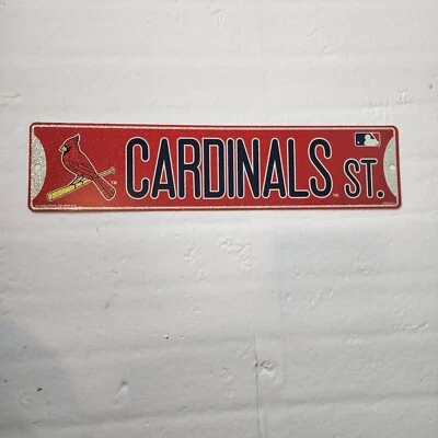 ST. LOUIS CARDINALS ST. ~ City Gateway Arch Wall Display 4 x 17 Street Sign - Image 1 of 4