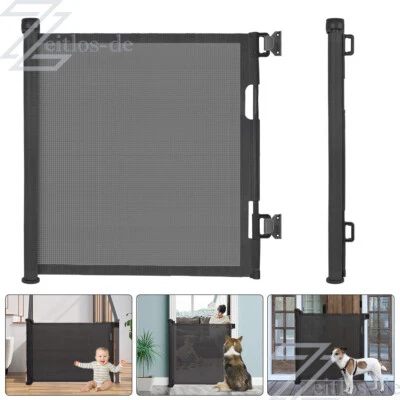 Treppenschutzrollo Absperrgitter Türschutzgitter Treppenschutzgitter 140X86cm DE - Bild 1 von 4