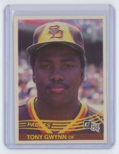 1984 Donruss Tony Gwynn Baseball Card San Diego Padres #324