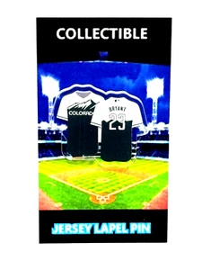 Colorado Rockies Kris Bryant Jersey Solapa Pin-City Connect Coleccionable - Imagen 1 de 1
