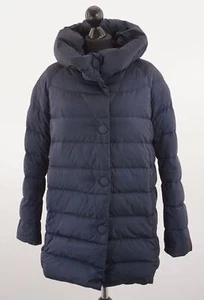 add Damen Daunenjacke Jacke 36 S blau dunkelblau uni Kapuze A654 - Bild 1 von 5
