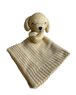 Carters собаки щенок обнимая ребенка милый безопасности одеяло вязаный мягкий плюшевая полоса - Изображение 1 из 3