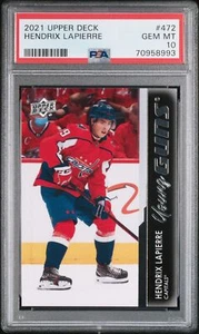 2021-2022 Upper Deck Hendrix Lapierre #472 Rookie PSA 10 - Picture 1 of 2