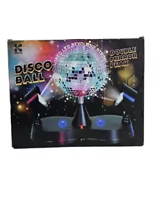 Katzco Disco Ball Multicolor LED Lights 5" Rotating Stand Or Hang - Picture 1 of 2
