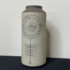 Vintage Alingsas Keramik Handgjort 503 Ceramic Vase Brown Modern Swedish - Picture 1 of 9