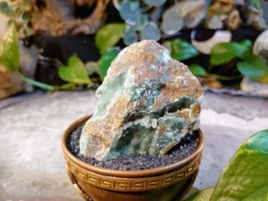 164g natürliche Chrysokoll mit Druzy auf Matrix aus Kongo / CD#019 - Bild 1 von 10