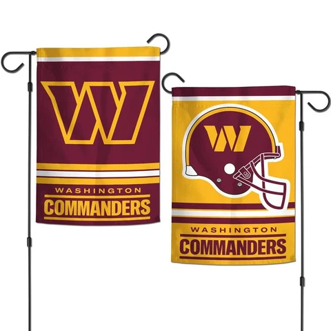 Brand  New NFL  Washington Commanders  2 Sided 12.5" X 18" Garden Flag Wincraft Cover