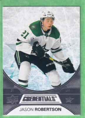 2021-22 Upper Deck Credentials #14 Jason Robertson Dallas Stars - Image 1 of 2