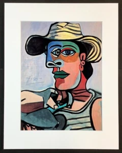 PABLO PICASSO - 11x14 Inch Matted Print - FRAME READY - Hand Signed Signature - Picture 1 of 12