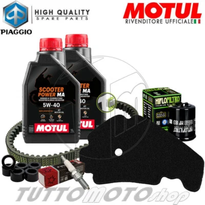 MOTUL - HIFLO - CHAMPION - BANDO - PIAGGIO Tagliando PIAGGIO Beverly 250 Tourer 2007 208 2009 / Kit Olio Motul Scooter 5W40