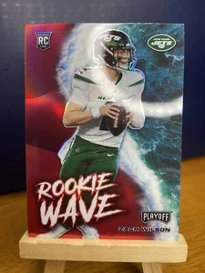 Zach Wilson 2021 Playoff Prizm Rookie Wave Red Prizm Karte #RW-ZWI Jets NFL - Bild 1 von 2