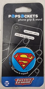 PopSockets Phone Grip & Stand Superman Justice League DC Comics New - Photo 1 sur 2