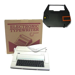Nakajima WPT150 Portable Electronic Typewriter with Correct Film Ribbon Bundle - Picture 1 of 3