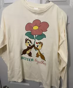 Disney Chip And Dale Better Together Thin Pullover Sweater Size X-Large XL New - Picture 1 of 4